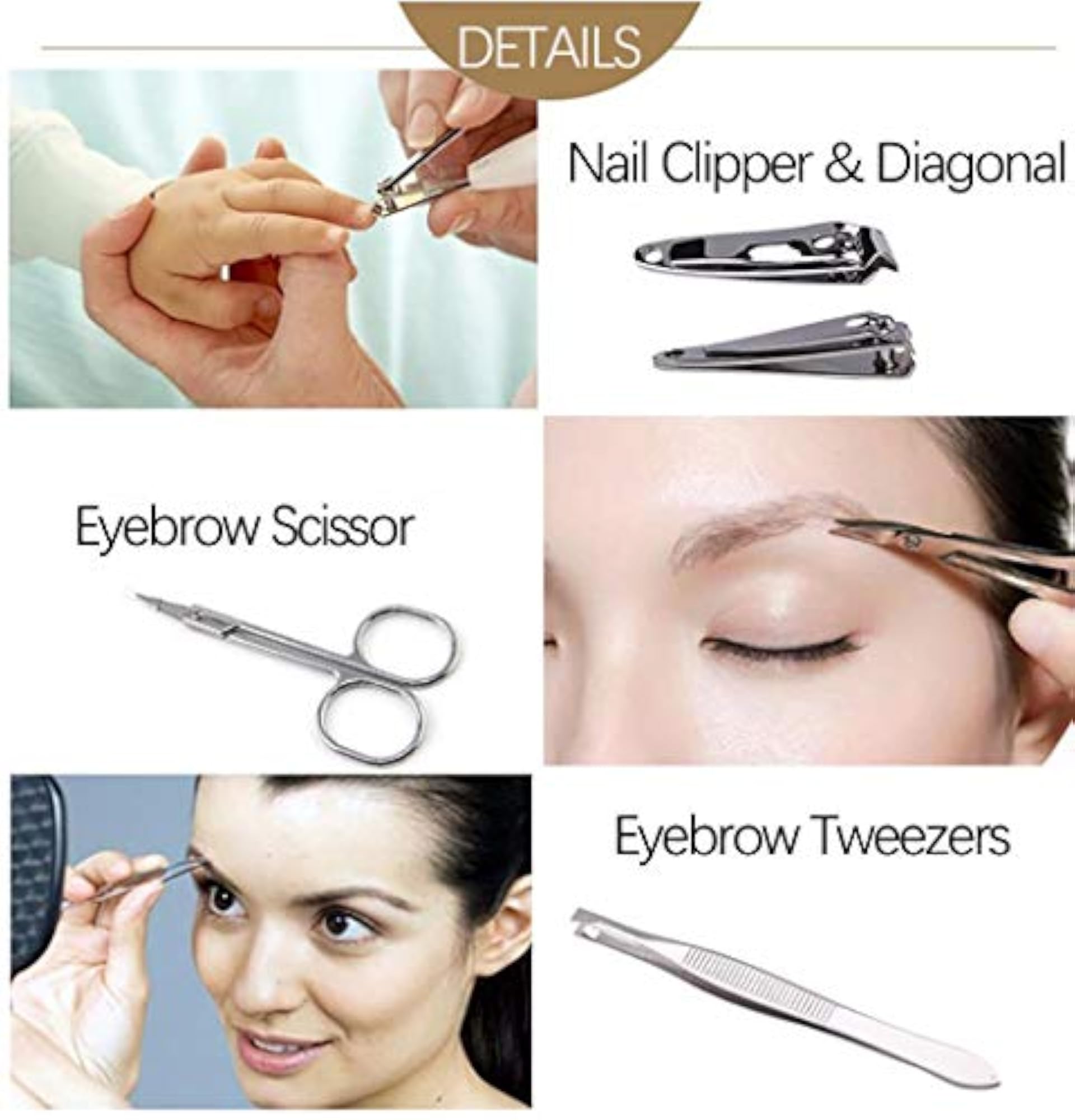 Professional Stainless Steel Nail Clippers Kit, Pack of 1